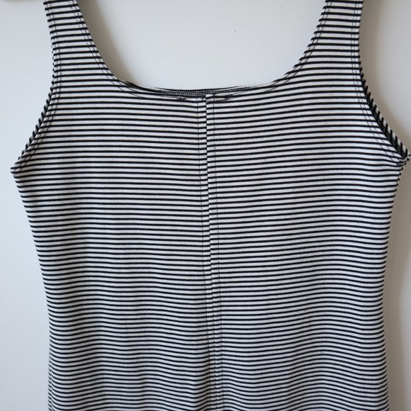 Zara Trafaluc Black and White Striped Sleeveless Bodycon Tank Dress, Siz… - Picture 10 of 14